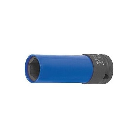 Holex 1/2 inch Drive Impact Socket, 19 mm 651220 19
